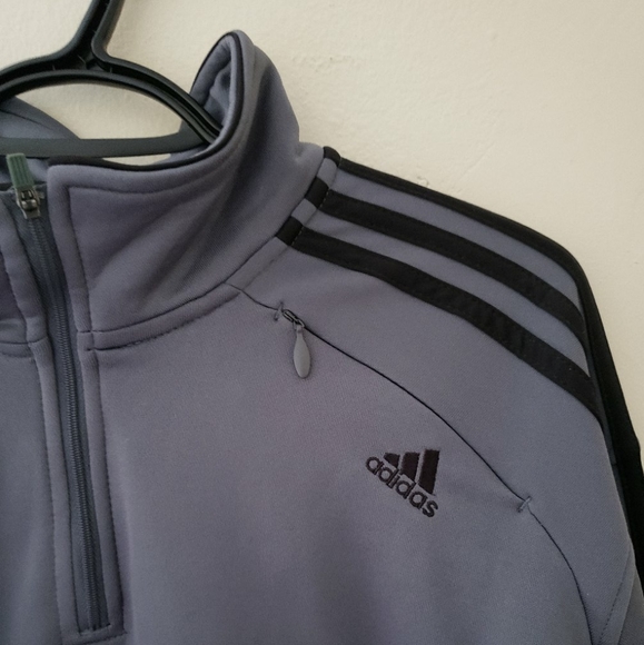 Unisex Vintage Adidas 1/4 Zip Pullover Sweater - Picture 4 of 7